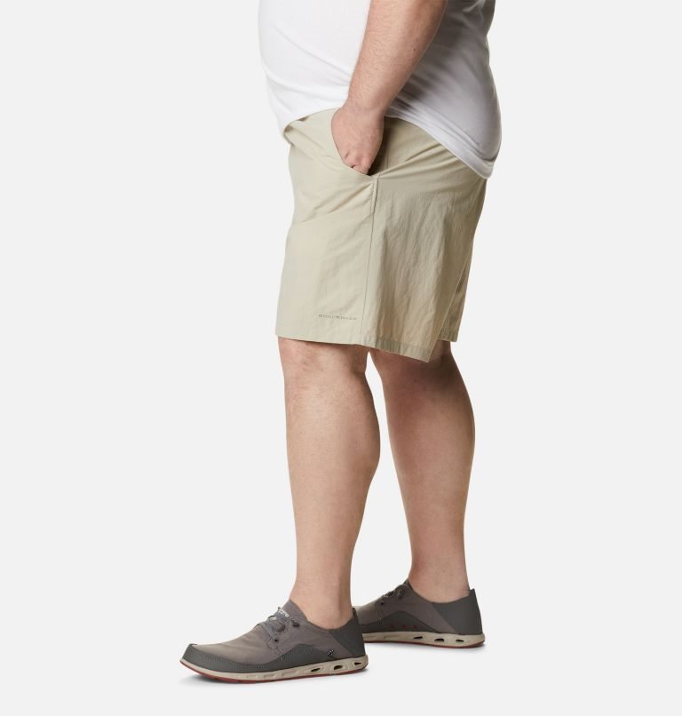 Men's Columbia PFG Backcast III Water Shorts Khaki | Plus Size CA-QCA16